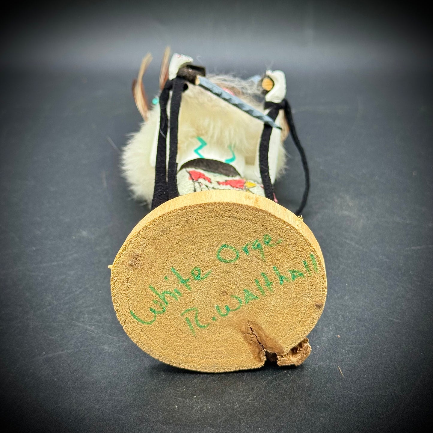 Hand Made Artist Signed Kachina Doll "White Orge"