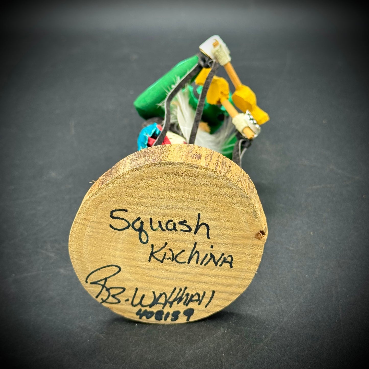 Hand Made Artist Signed Kachina Doll "Squash"