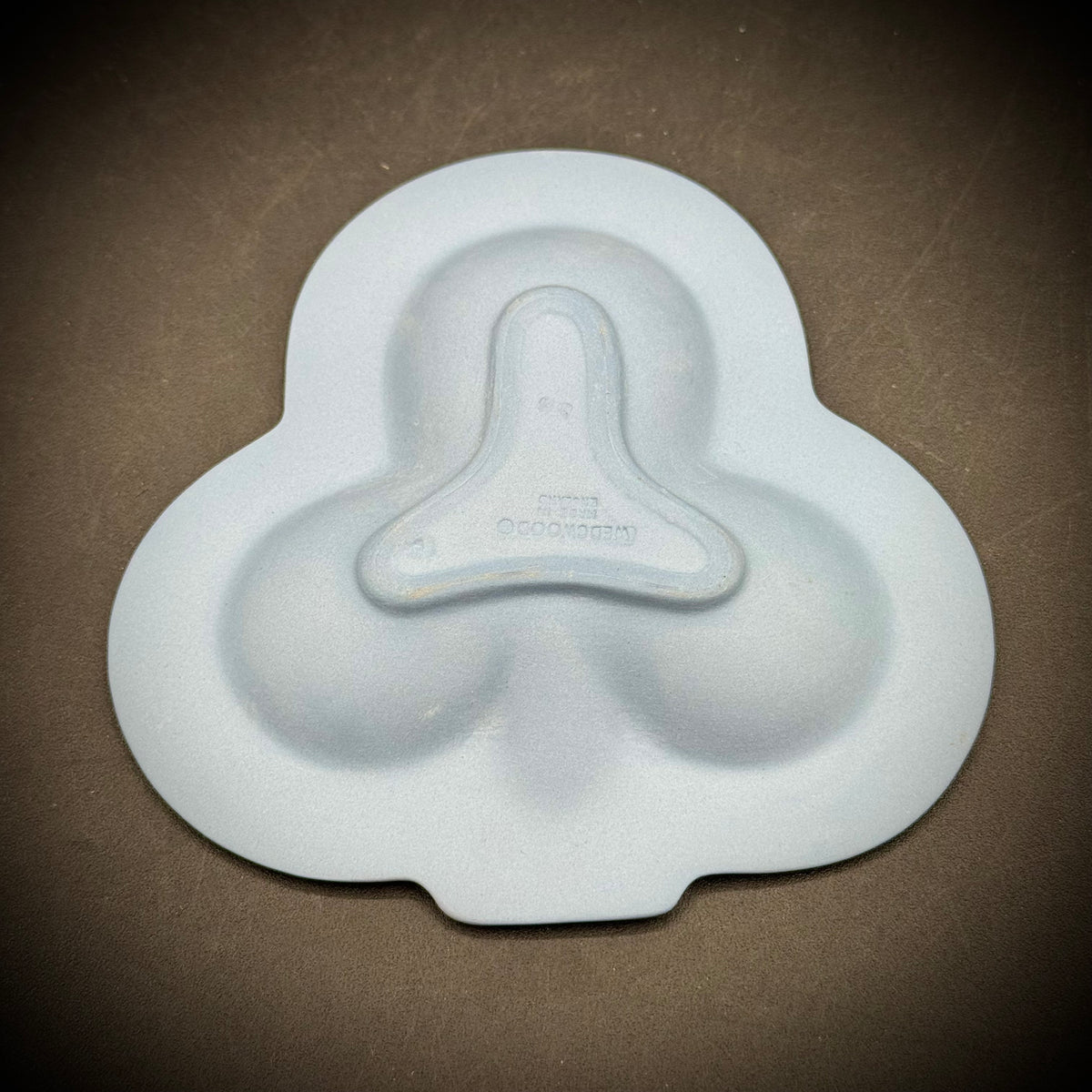Vintage Wedgwood Blue Japserware Clover Dish with Cherub Motif