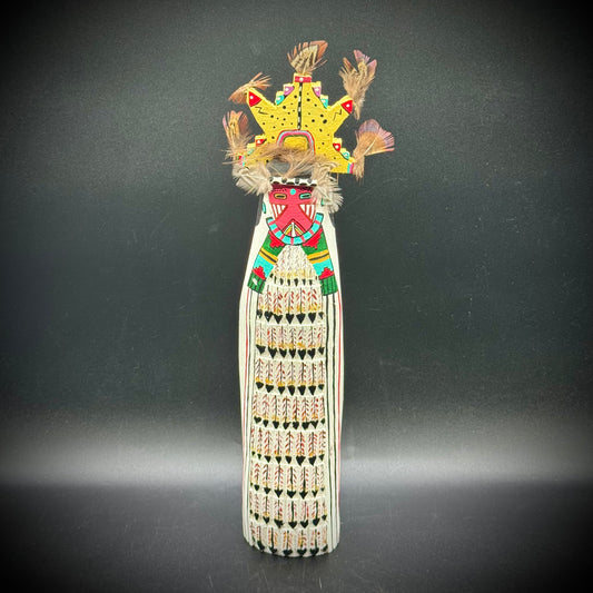 Hand Made Artist Signed Kachina Doll "Hopi Shalako Male"