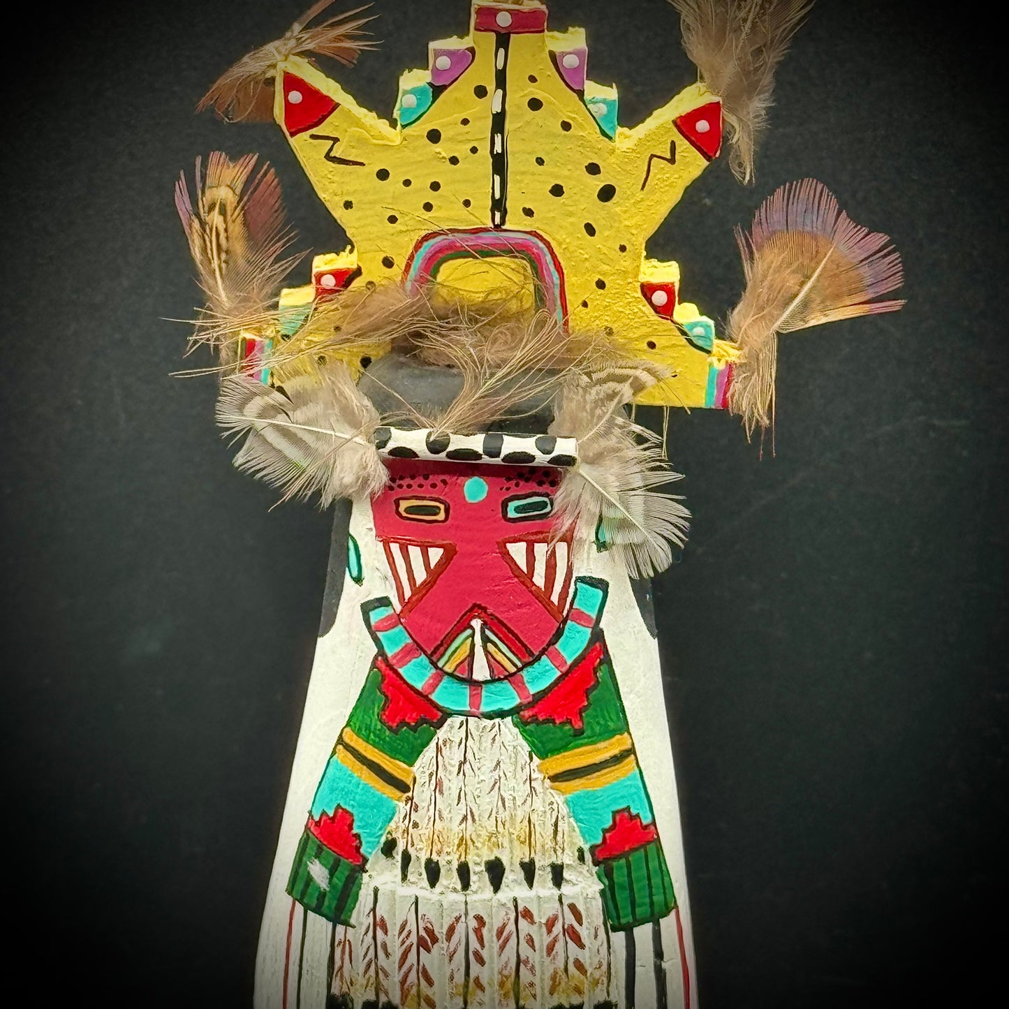 Hand Made Artist Signed Kachina Doll "Hopi Shalako Male"