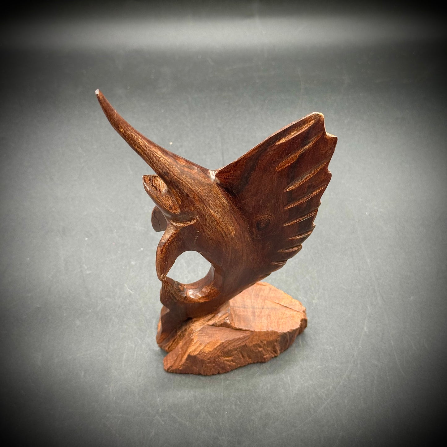 Fantastic Carved Ironwood Marlin on Base