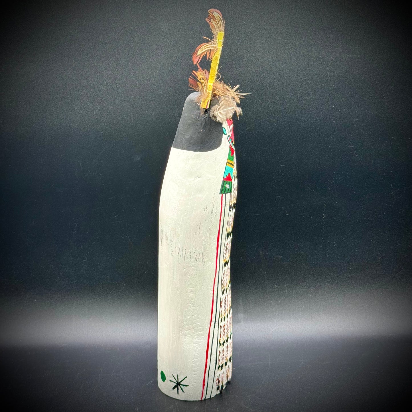 Hand Made Artist Signed Kachina Doll "Hopi Shalako Male"