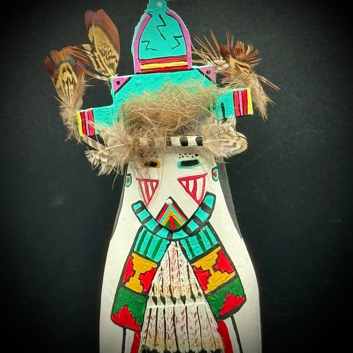Hand Made Artist Signed Kachina Doll "Hopi Shalako Female"