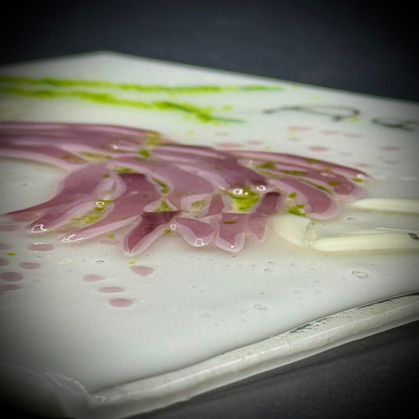 Artisan Made Fused Art Glass Dance Tile