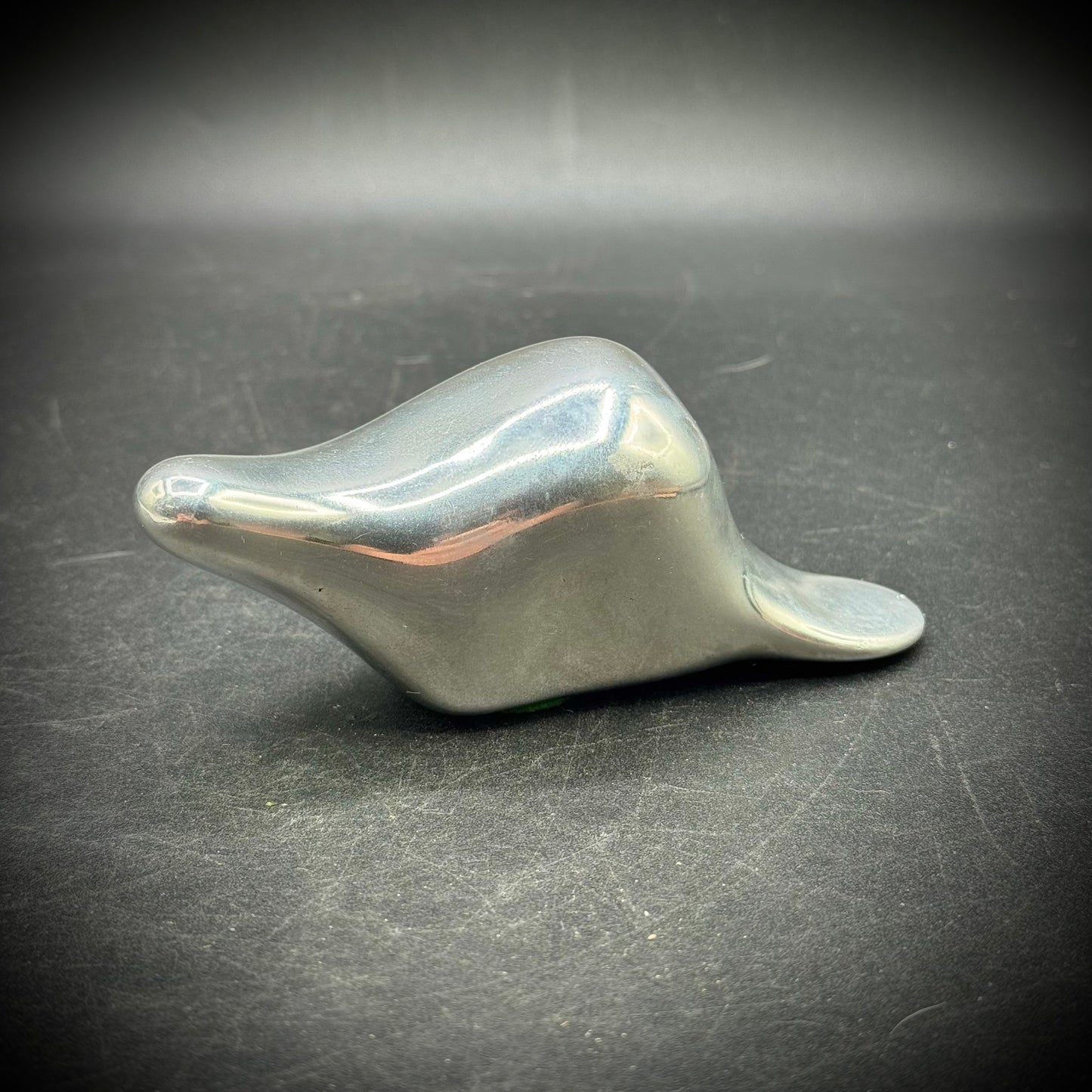 Vintage Abstract Aluminum Beaver Sculpture Artist Signed