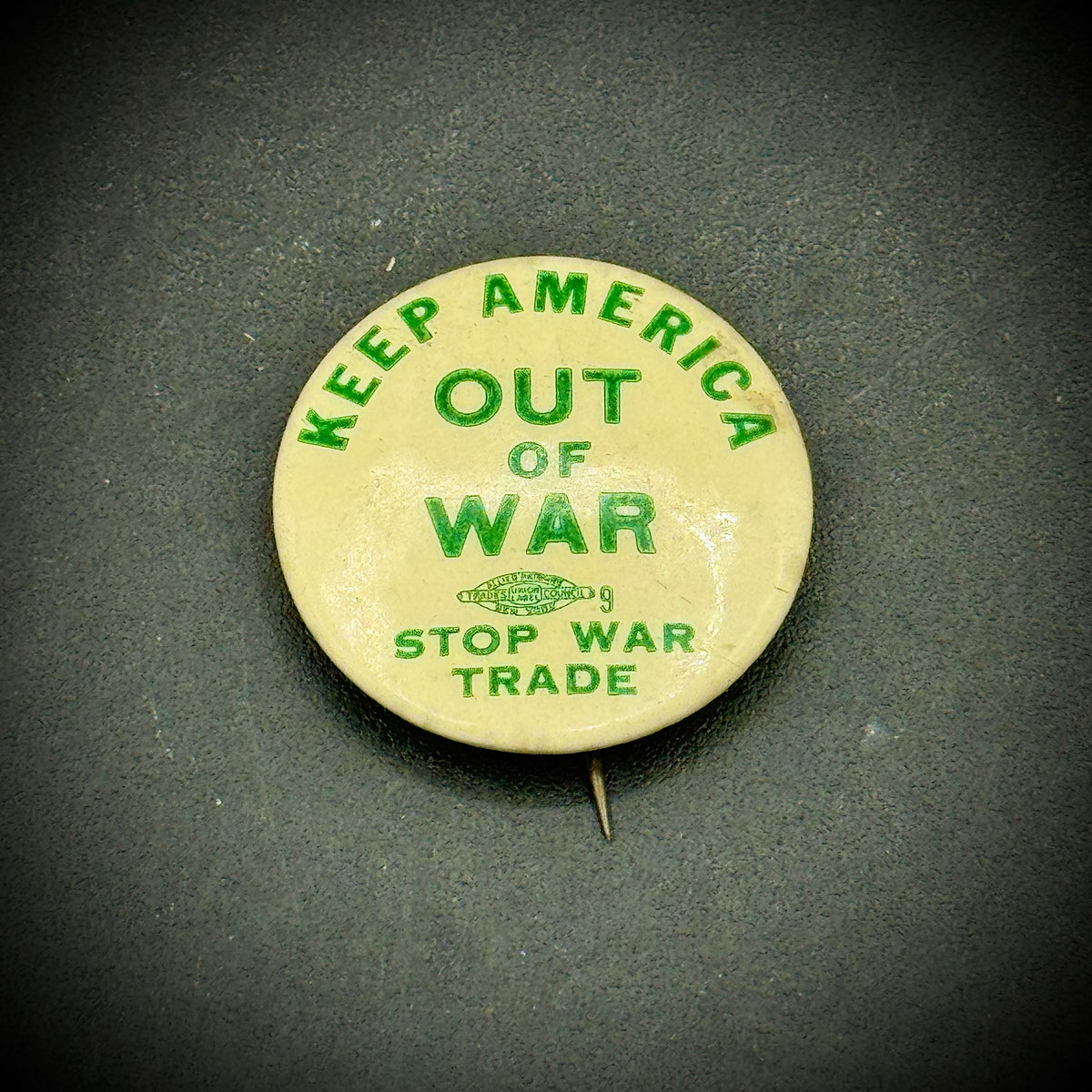 Pre-WWII Political Pin/Button From The Estate of Jonathan Winters