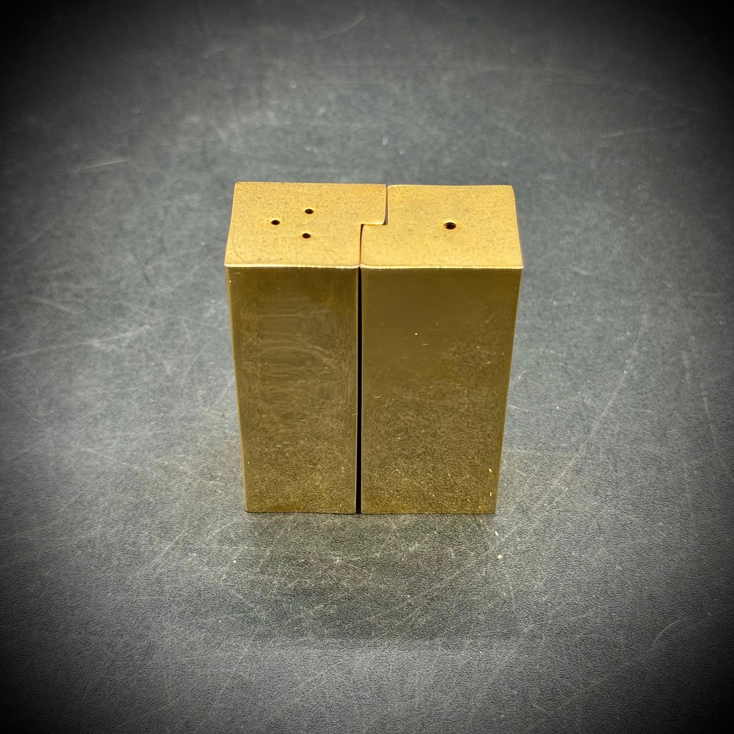 Vintage MCM Metal Joining S&P Set