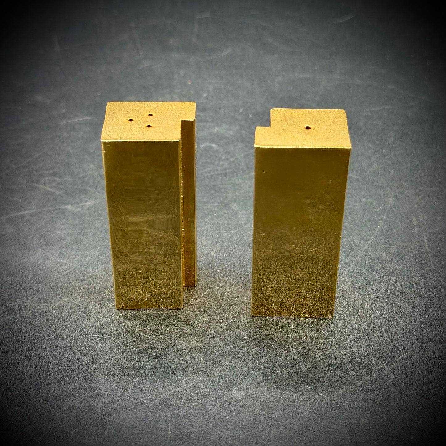 Vintage MCM Metal Joining S&P Set