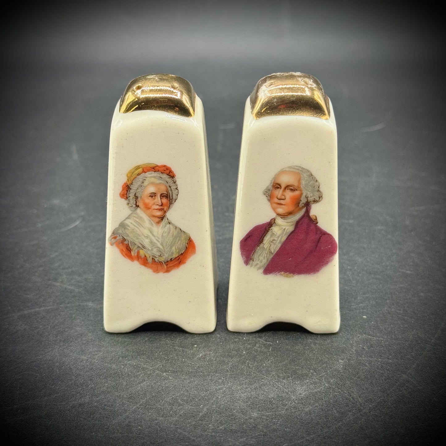 Vintage George & Martha Washington S&P Set