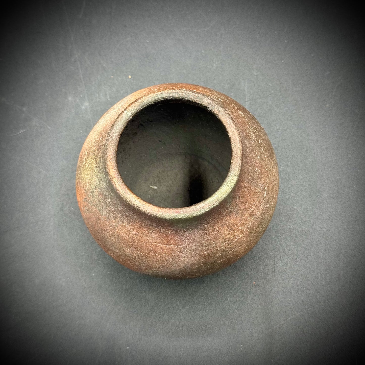 Artist Signed Raku Pot