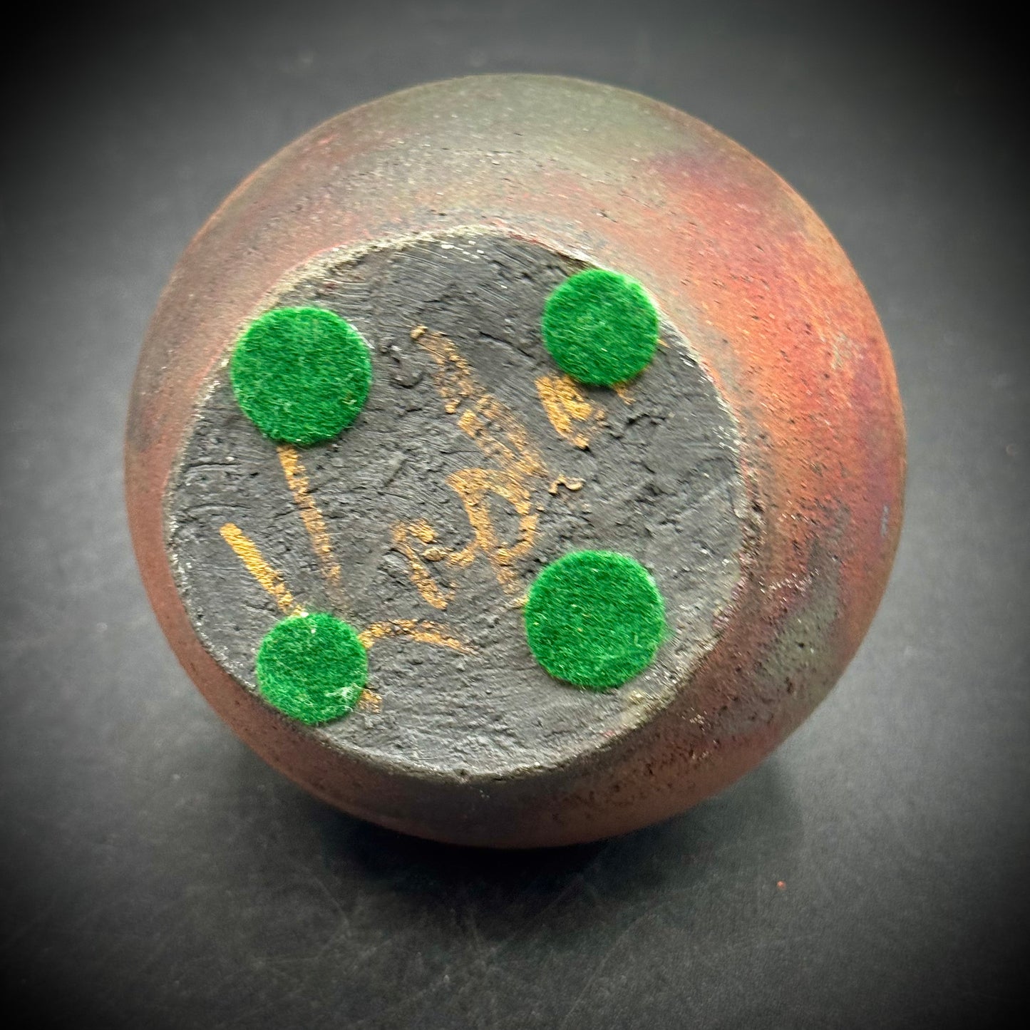 Artist Signed Raku Pot