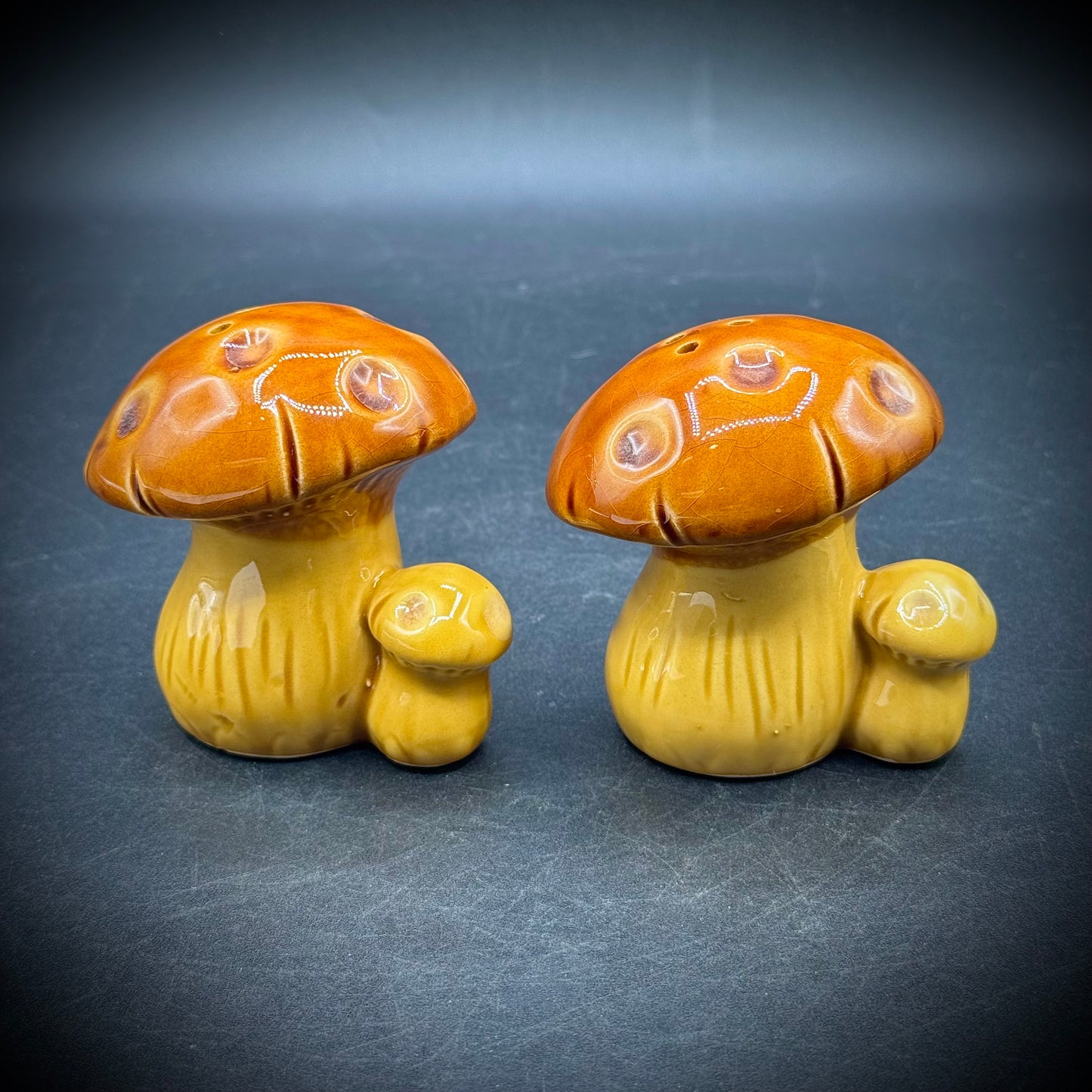 Vintage Ceramic Mushroom S&P Set