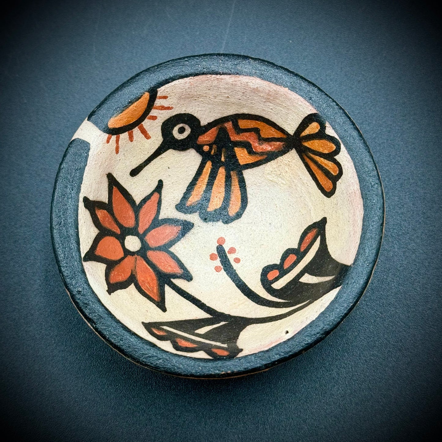 Original Rose Pacheco Hummingbird Bowl