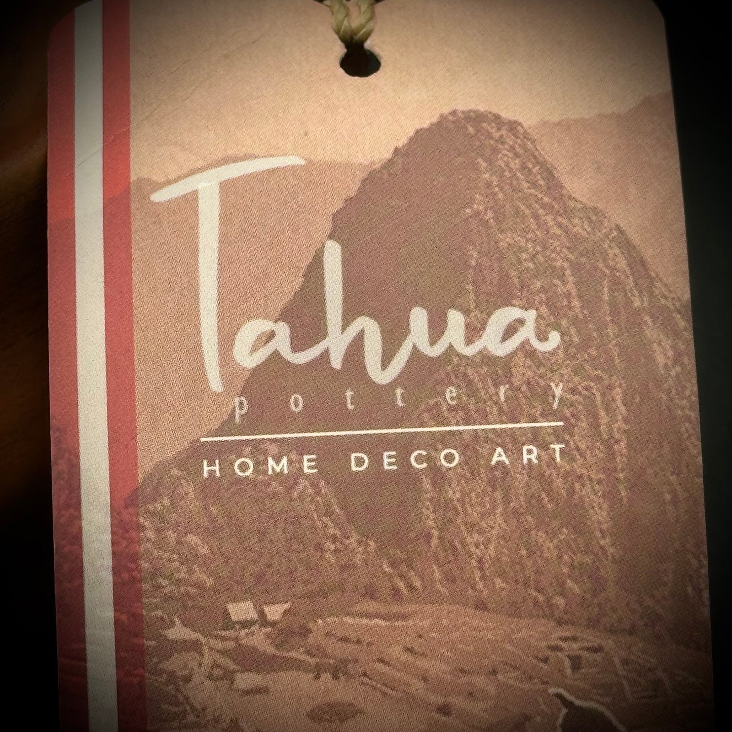 Hand Made Peruvian Tehua Pottery Decorative Cacao Bean Sculpture