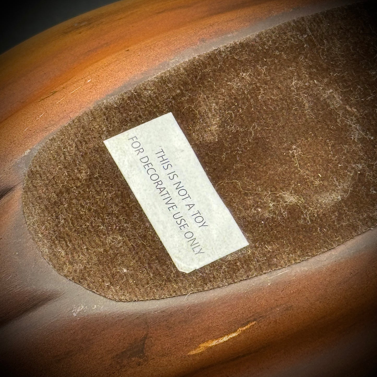 Hand Made Peruvian Tehua Pottery Decorative Cacao Bean Sculpture