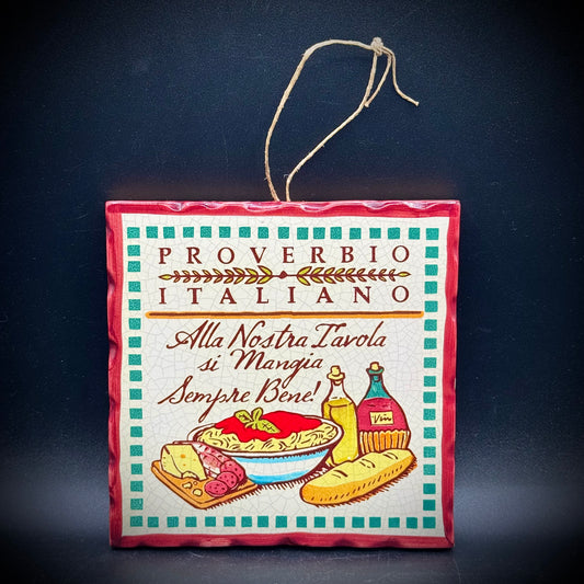 Cortopassi Family Italian Hand Painted Tile/Trivet
