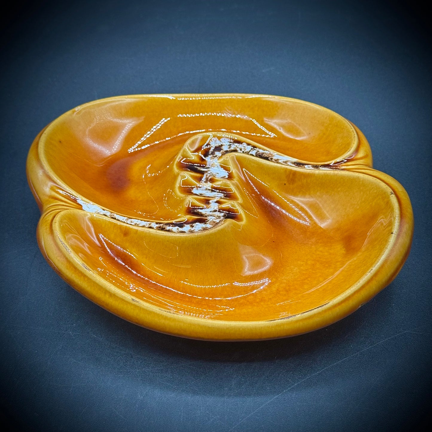 Vintage MCM California Pottery Free Form Ash Tray