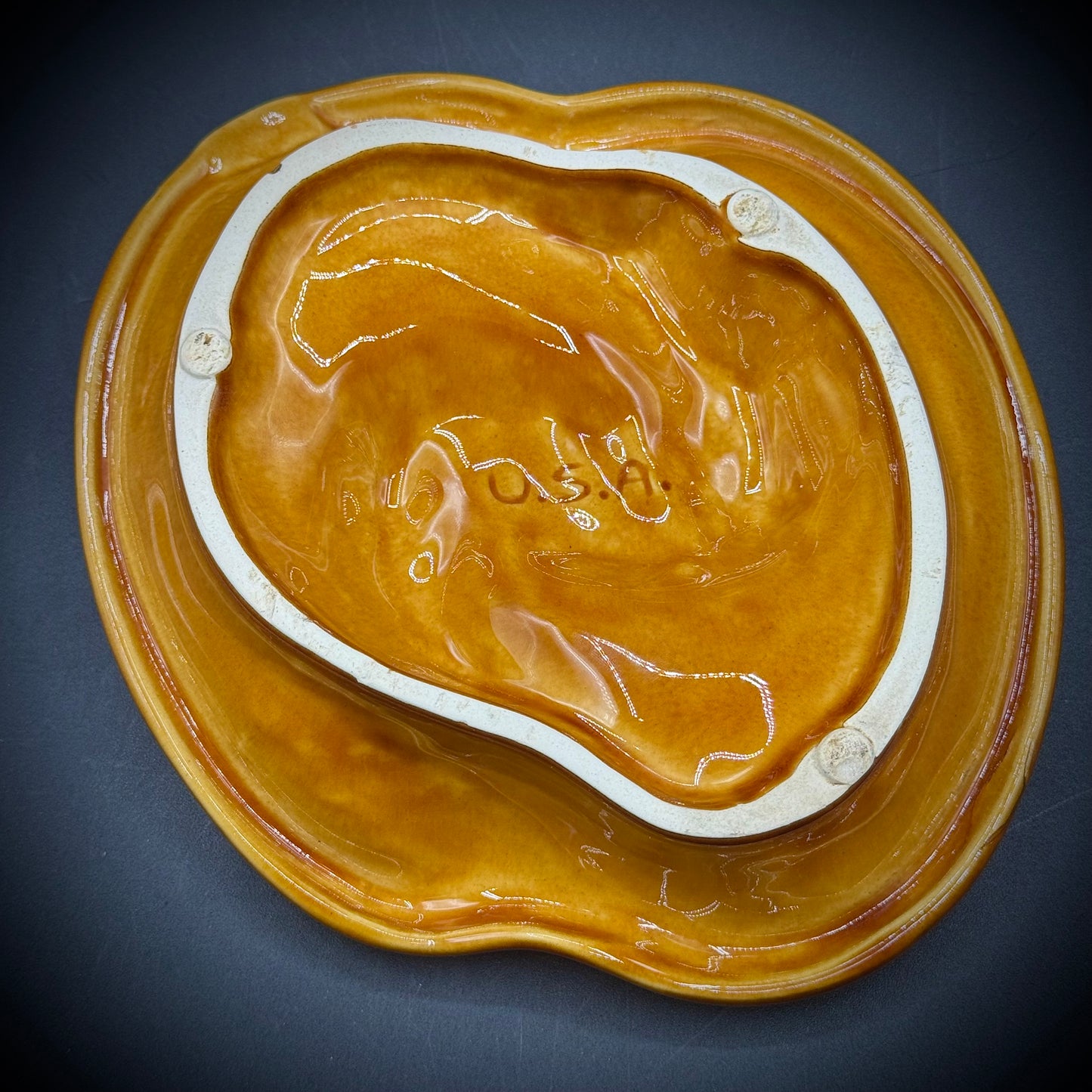 Vintage MCM California Pottery Free Form Ash Tray