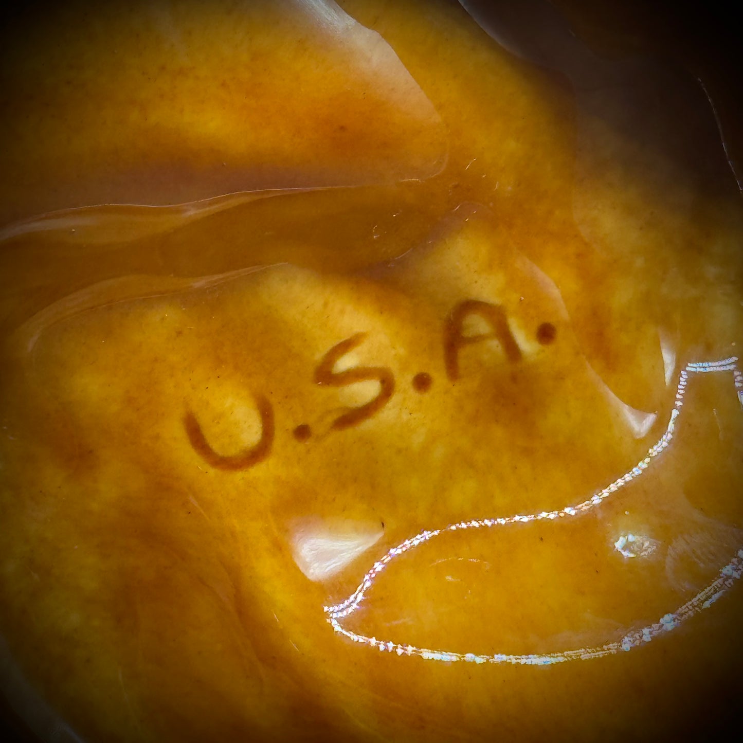 Vintage MCM California Pottery Free Form Ash Tray