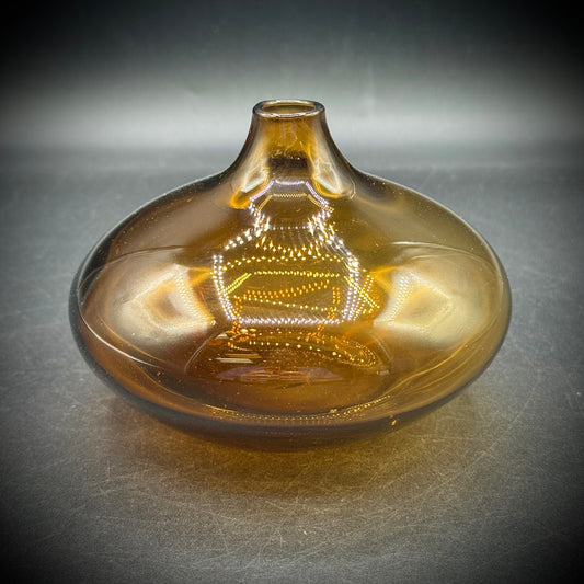 Vintage 1990s Root Beer Colored Salong Vase