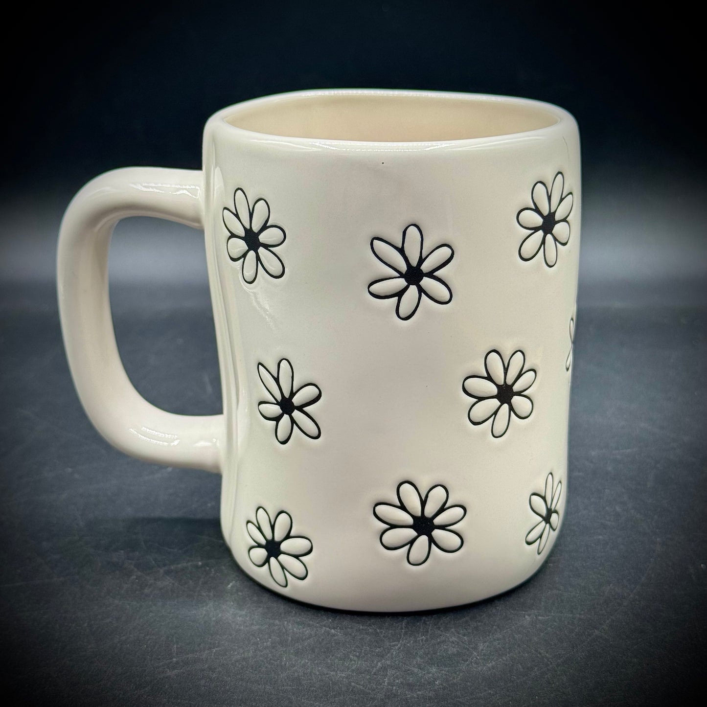 New Rae Dunn "Mom" Mug with Flowers