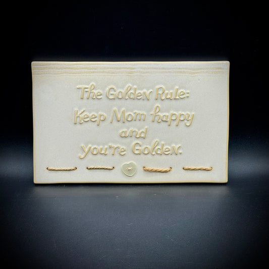 Hallmark "The Golden Rule" Mom Plaque