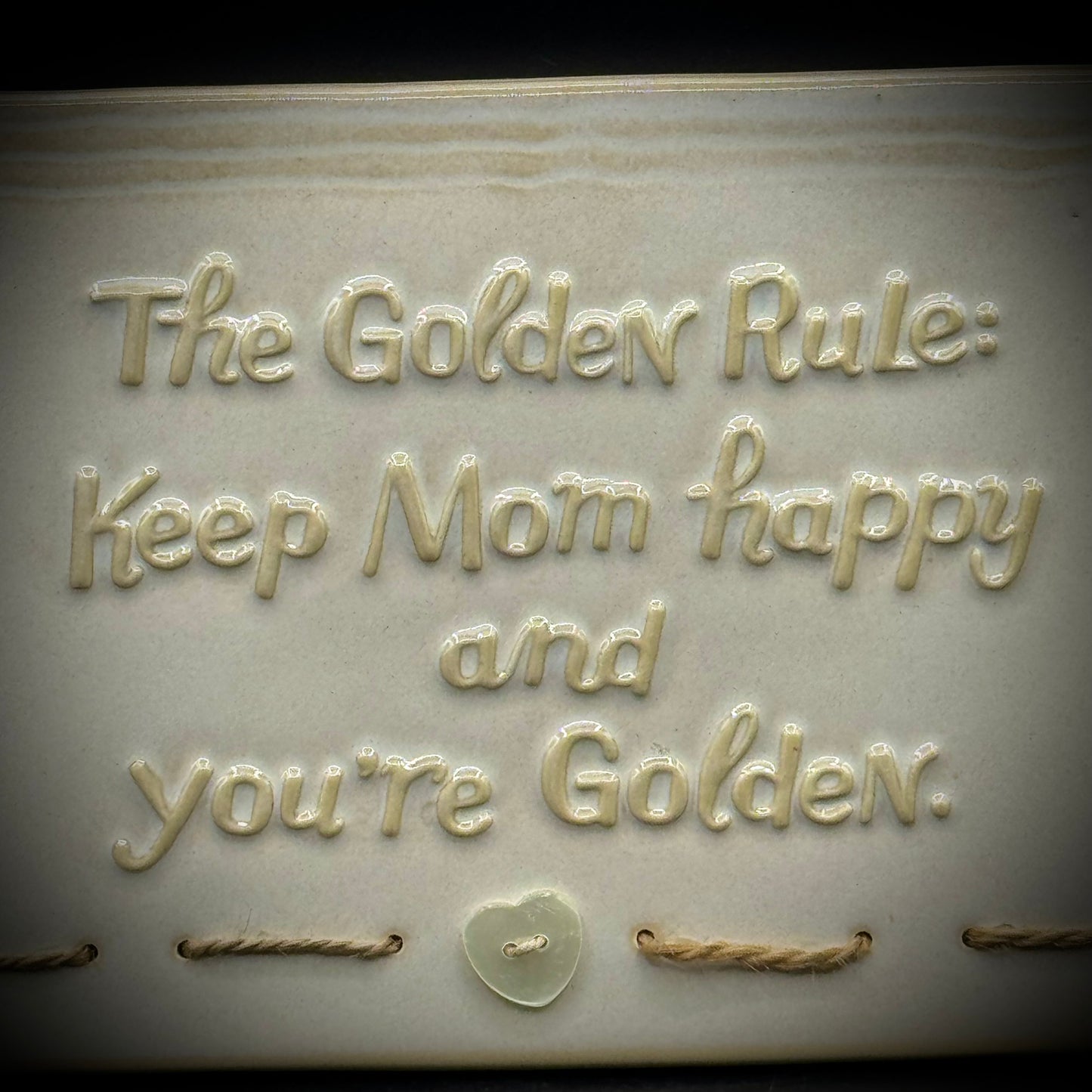 Hallmark "The Golden Rule" Mom Plaque