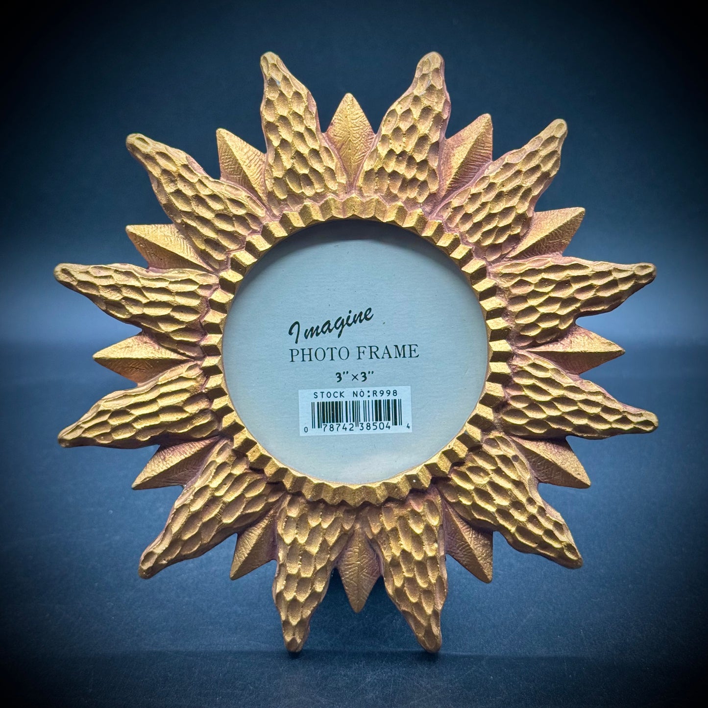 New Sunburst Round Photo Frame