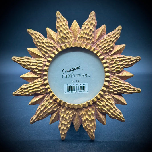 New Sunburst Round Photo Frame