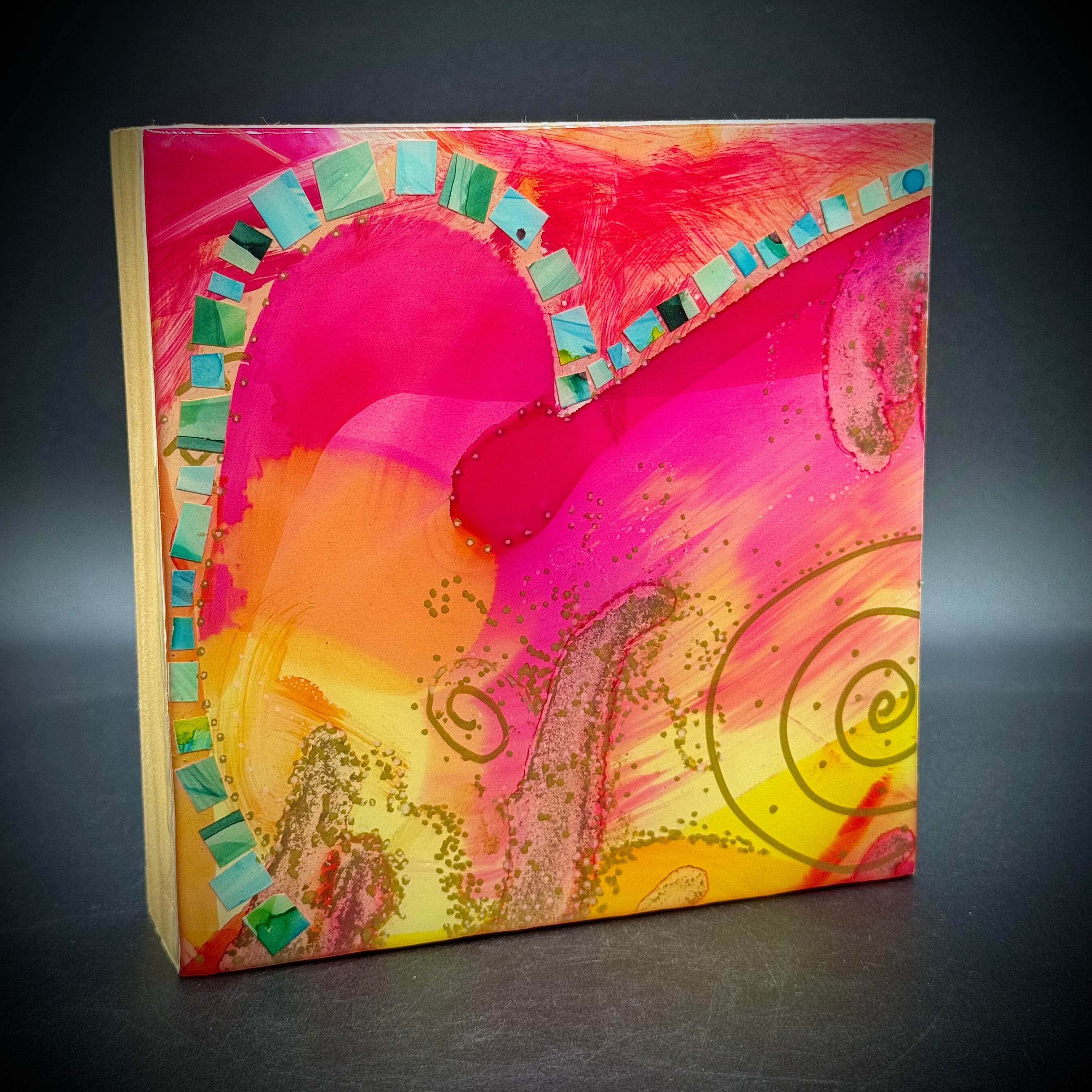 Artist Signed & Dated Original Heart Motif Artwork – Picker Road Boutique