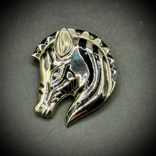 Vintage Zebra Brooch/Pendant