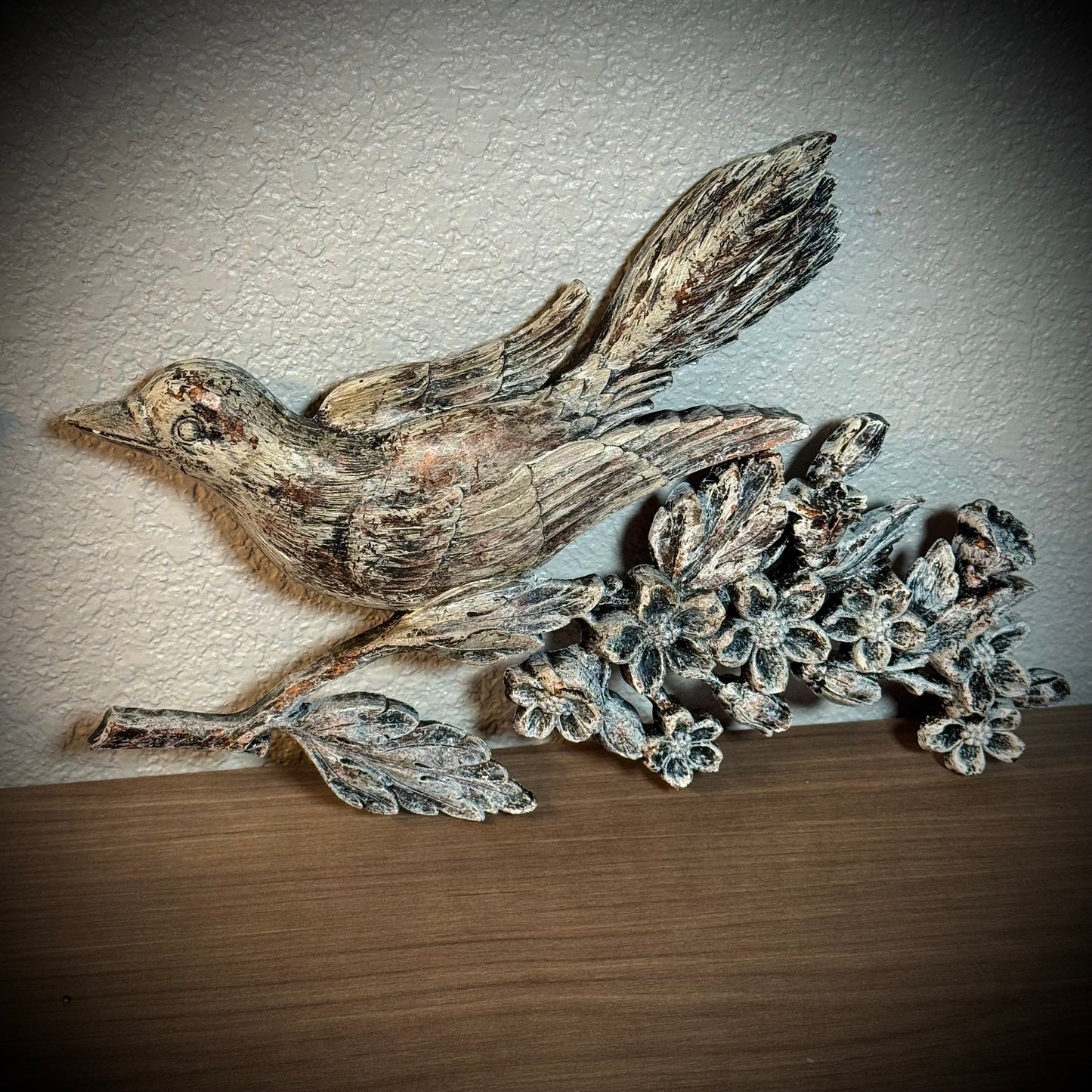 Pair of Vintage 1977 Coppercraft Guild Bird Motif Wall Art Displays