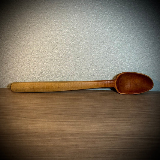 Antique Hand Carved Large Wood Spoon #1