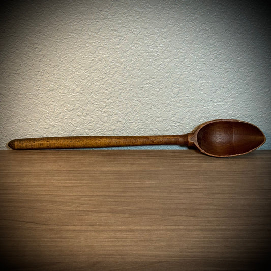 Antique Hand Carved Large Wood Spoon #2