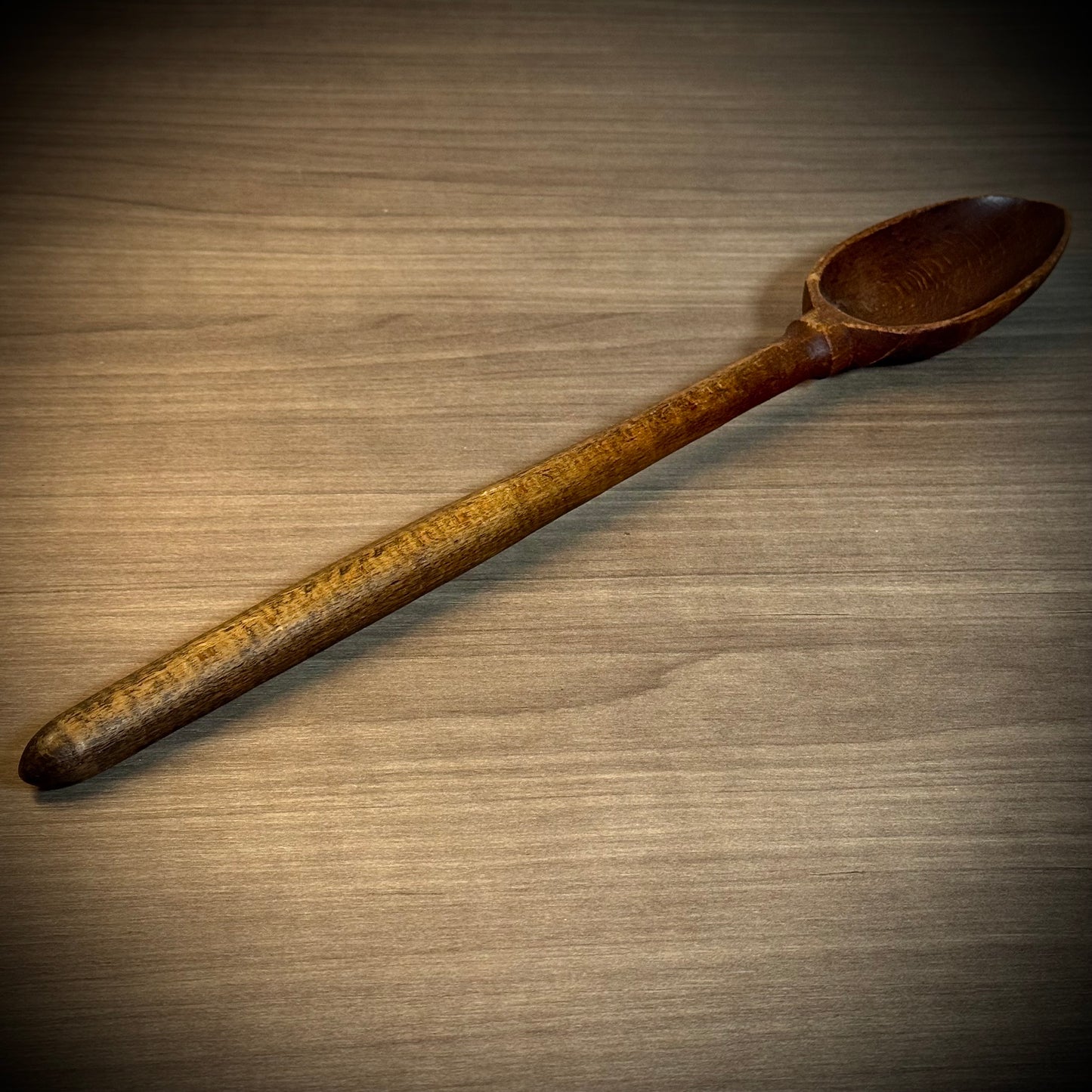 Antique Hand Carved Large Wood Spoon #2
