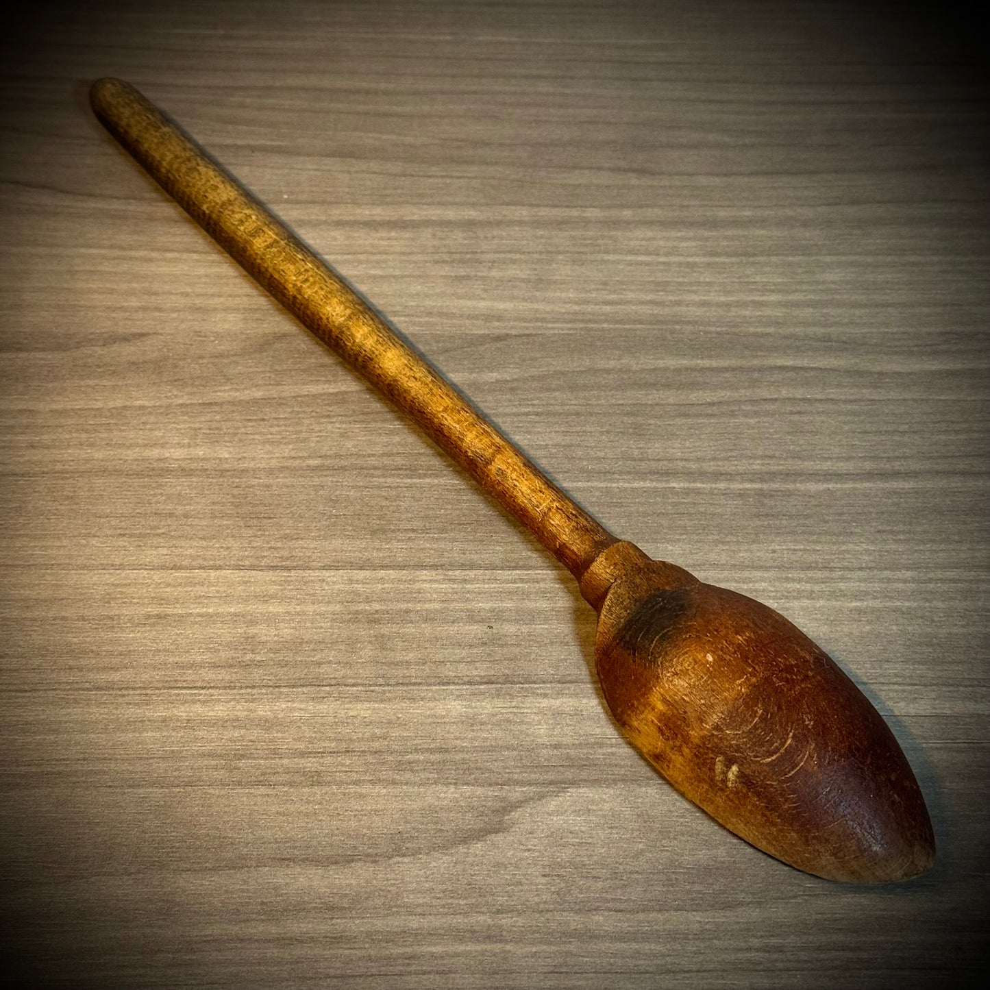 Antique Hand Carved Large Wood Spoon #2