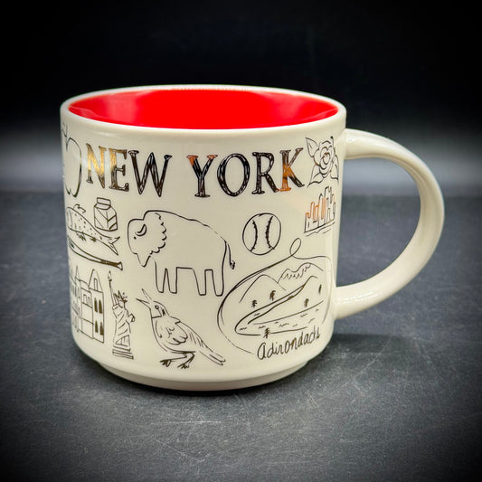 RARE Starbucks Been There Gold Edition New York Mug