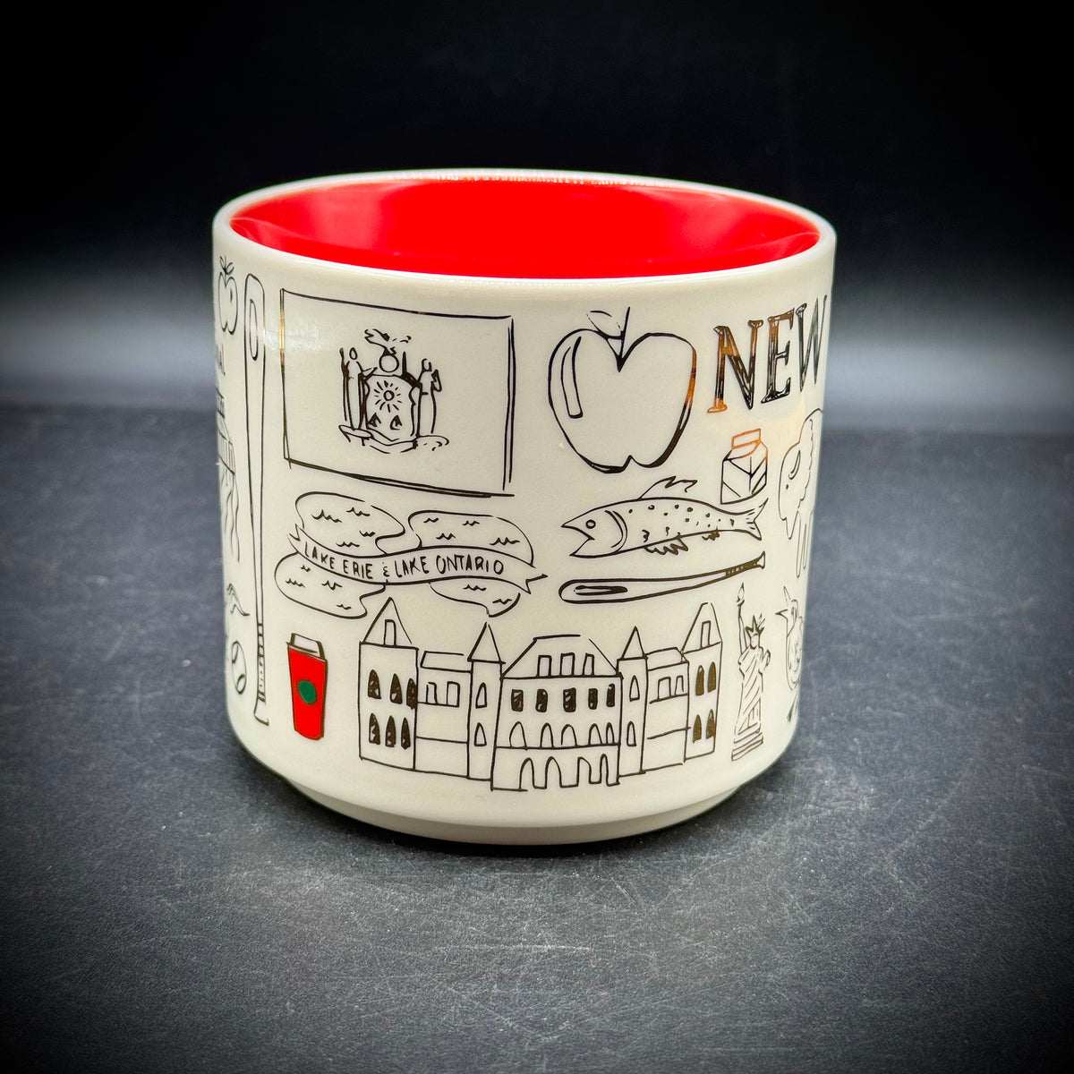 RARE Starbucks Been There Gold Edition New York Mug