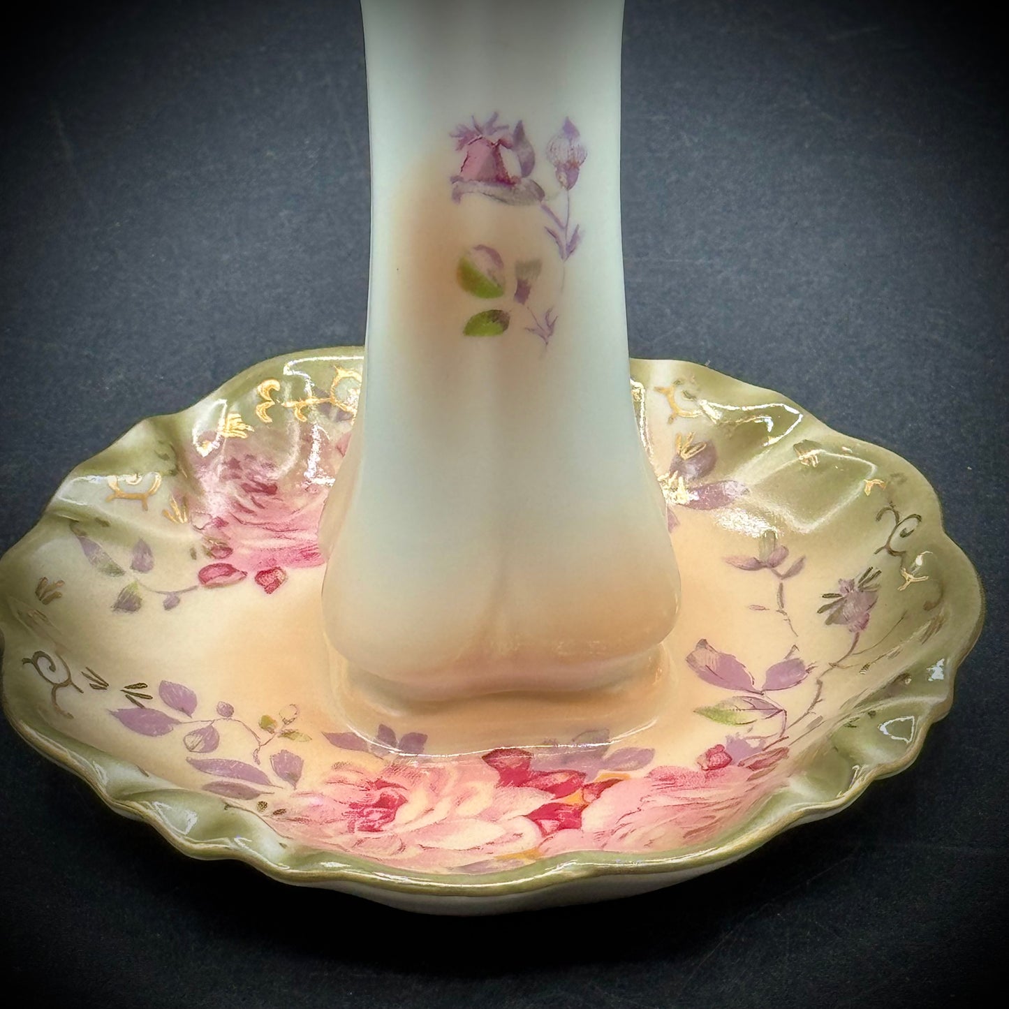 Vintage 1940s RS Porcelain Hat Pin Holder - Made in Japan