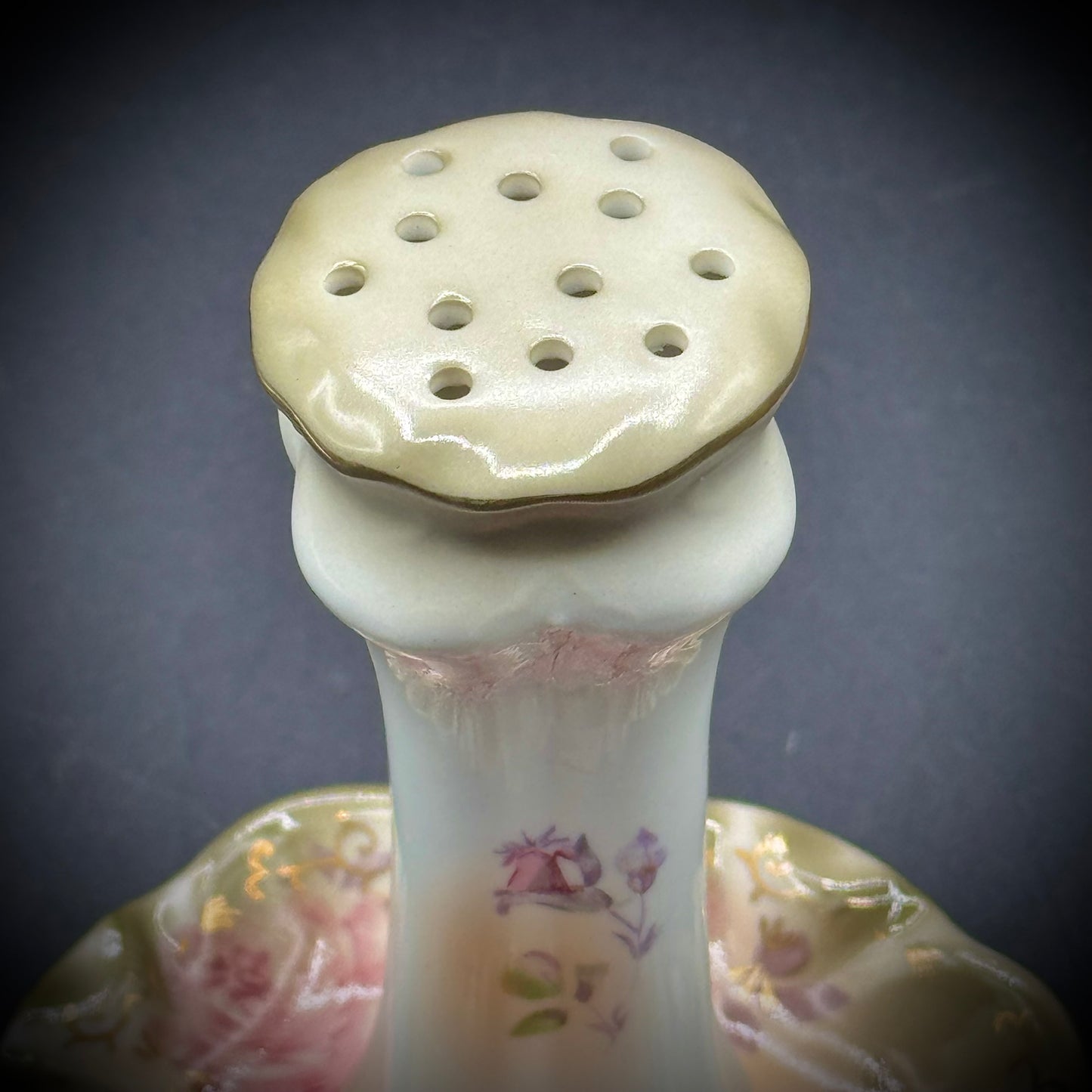 Vintage 1940s RS Porcelain Hat Pin Holder - Made in Japan