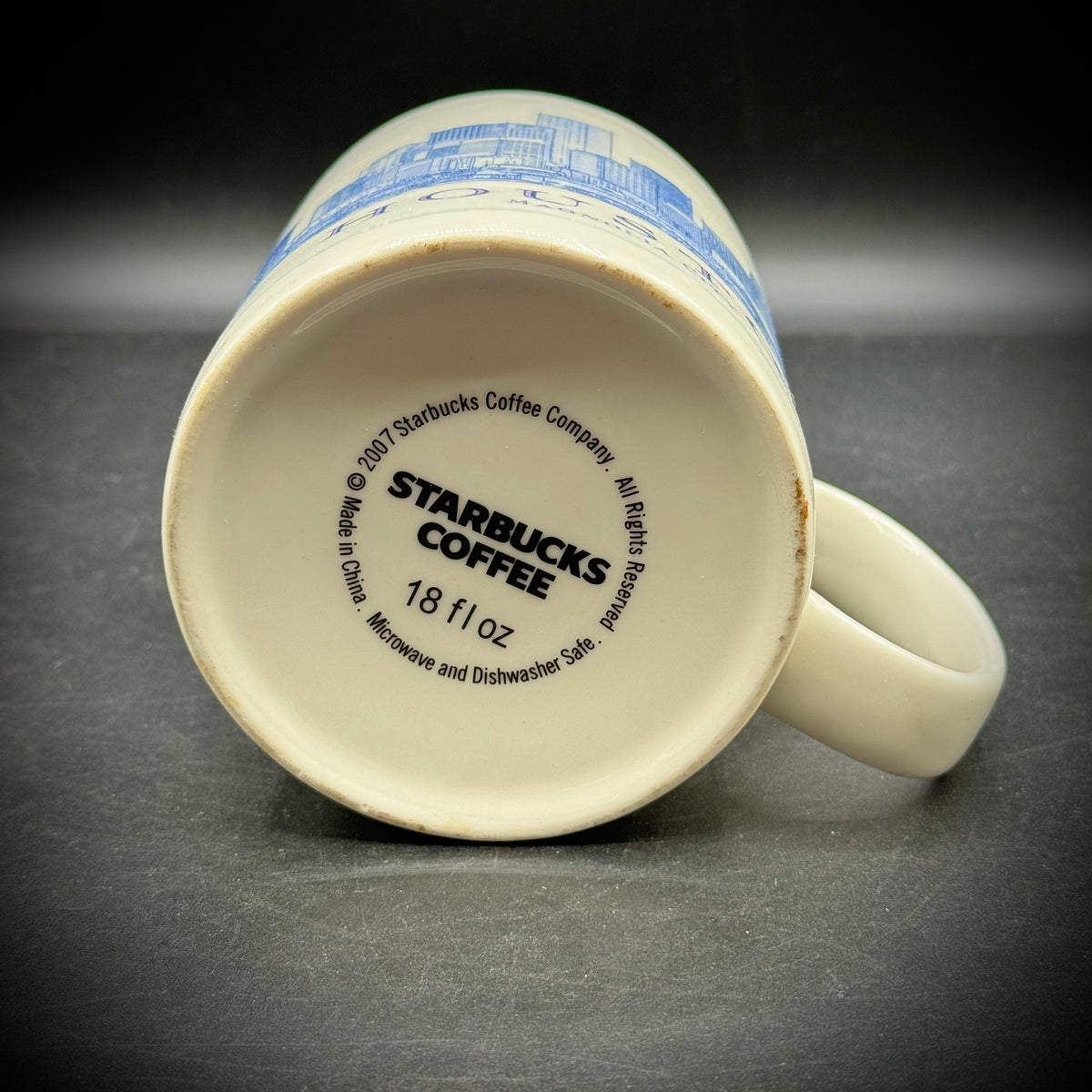 Starbucks Retired Architect's Blueprint Series Houston Mug