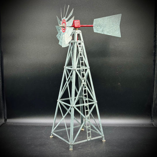 Vintage Lionel Galvanized Aluminum Windmill