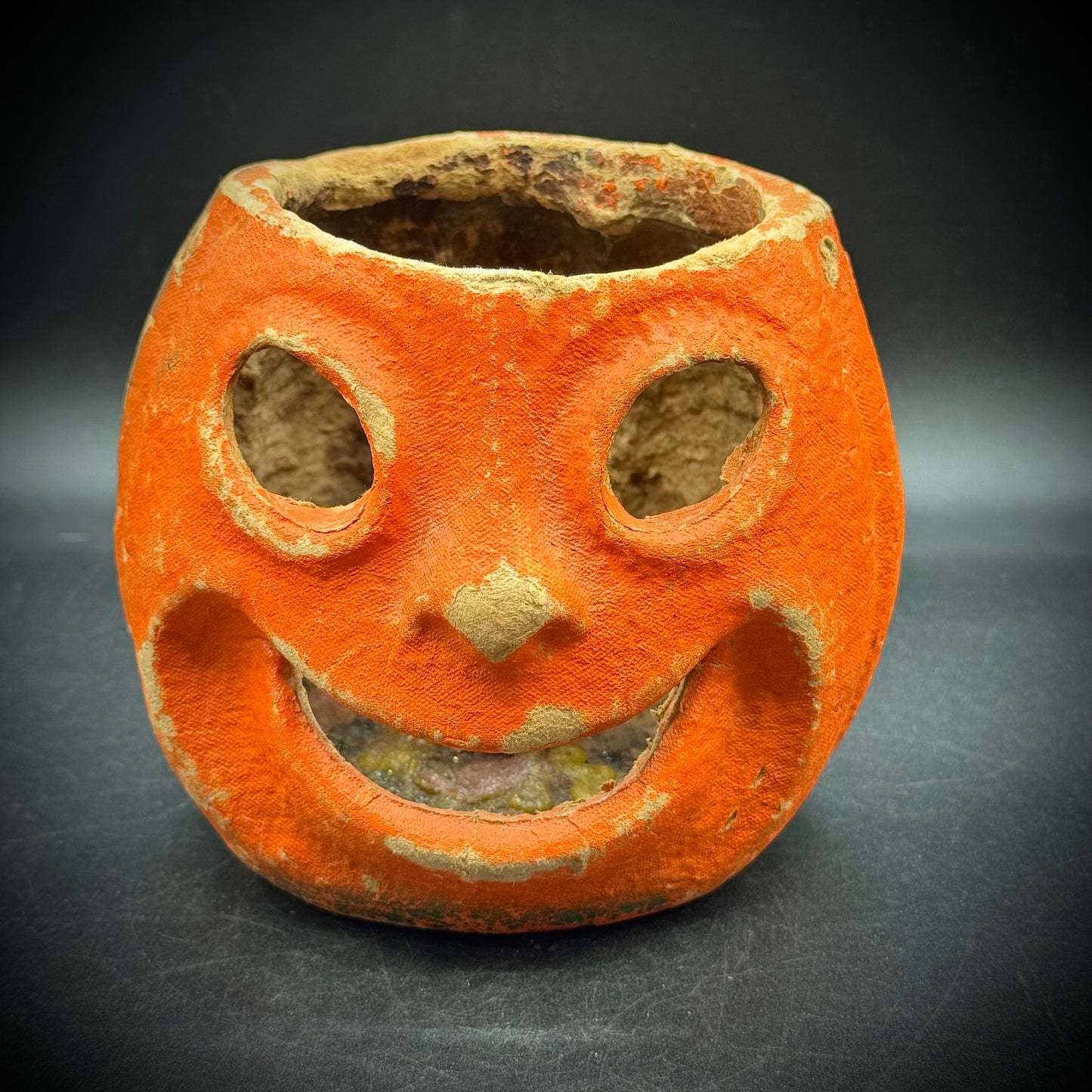 Vintage 1950s Papier-Mâché Halloween Pumpkin