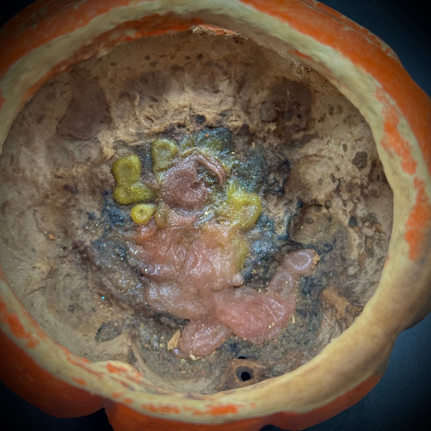 Vintage 1950s Papier-Mâché Halloween Pumpkin