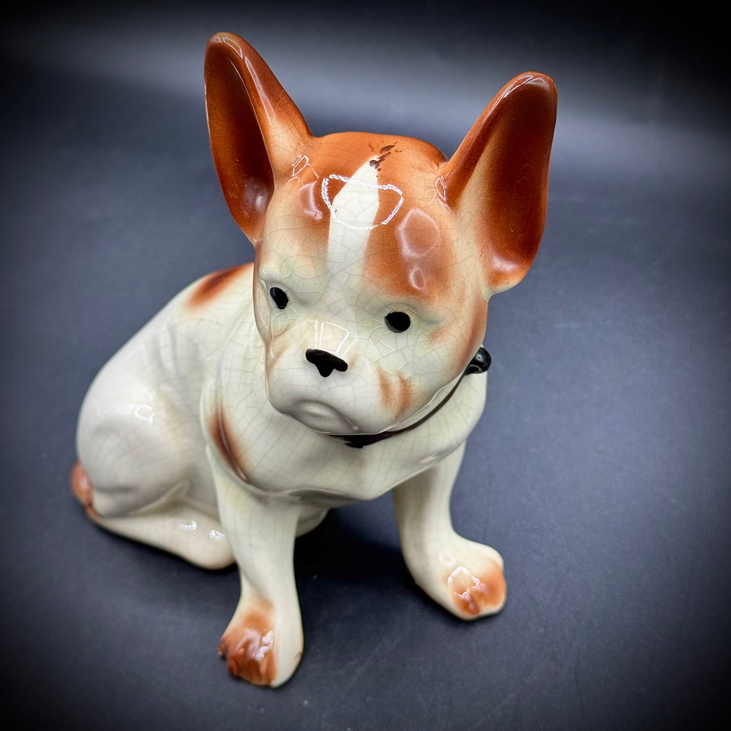 Vintage Ceramic Boston Terrier Figurine