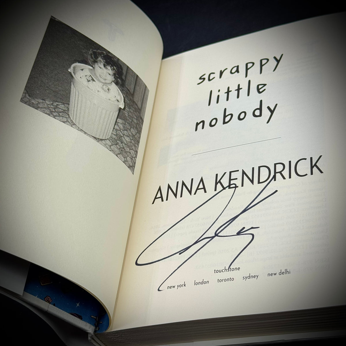 Signed 1st Edition Anna Kendrick Autobiography "Scrappy Little Nobody"