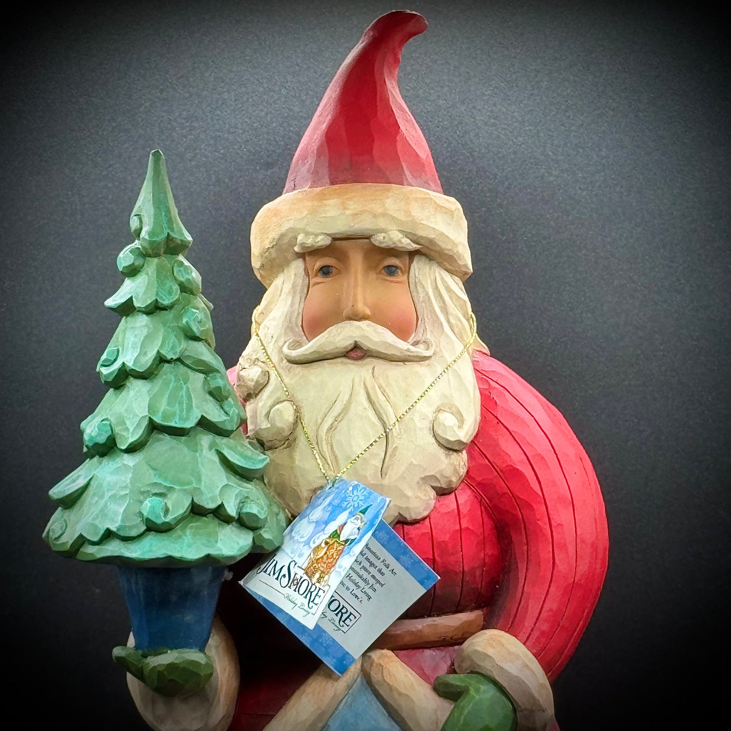 Large 21" 2014 Jim Shore Heartwood Creek Santa Claus w/Tag