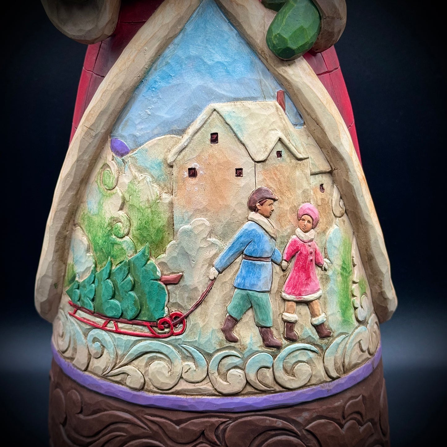 Large 21" 2014 Jim Shore Heartwood Creek Santa Claus w/Tag