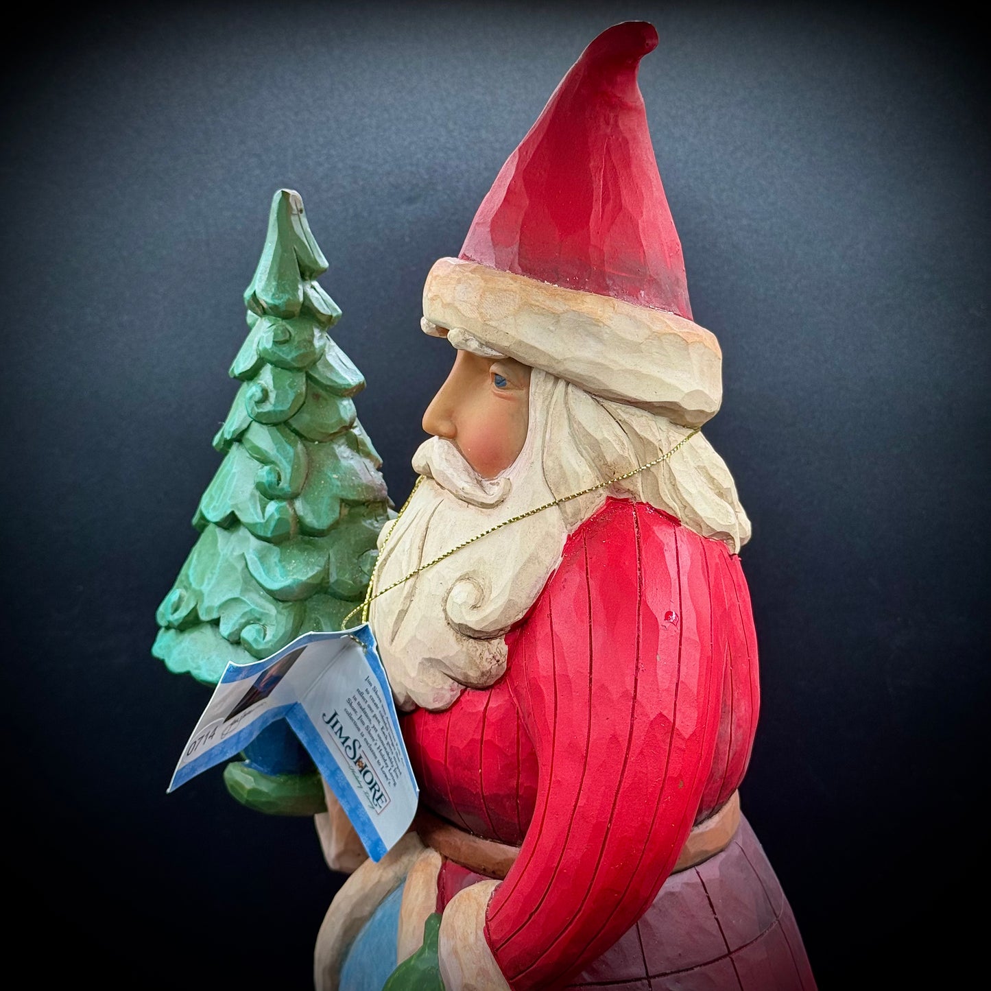 Large 21" 2014 Jim Shore Heartwood Creek Santa Claus w/Tag